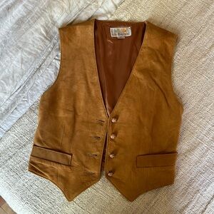 Vintage leather vest